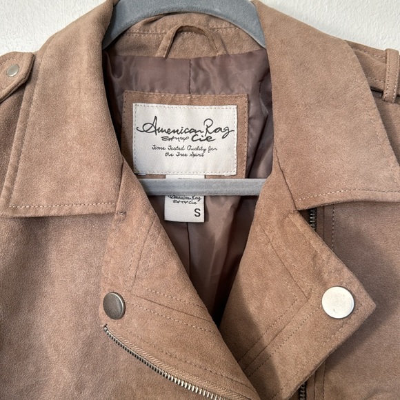 Faux suede moto jacket - Picture 2 of 10